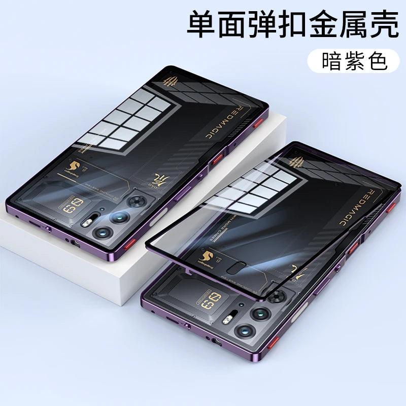 Case For Red Magic 9S Pro Case Transparent Phone Acrylic Back Cover For Nubia RedMagic 9S Pro Plus Aluminium Alloy Metal Frame - MANDOTOS