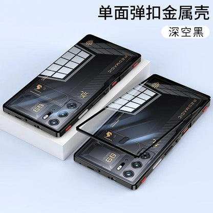 Case For Red Magic 9S Pro Case Transparent Phone Acrylic Back Cover For Nubia RedMagic 9S Pro Plus Aluminium Alloy Metal Frame - MANDOTOS