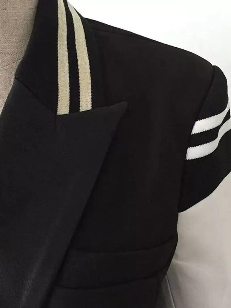 Chic Leather Blazer Coat - MANDOTOS