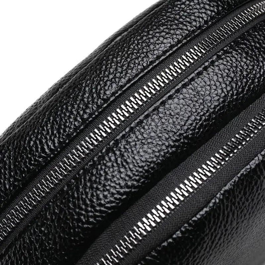 Chic Leather Circle Purse - MANDOTOS