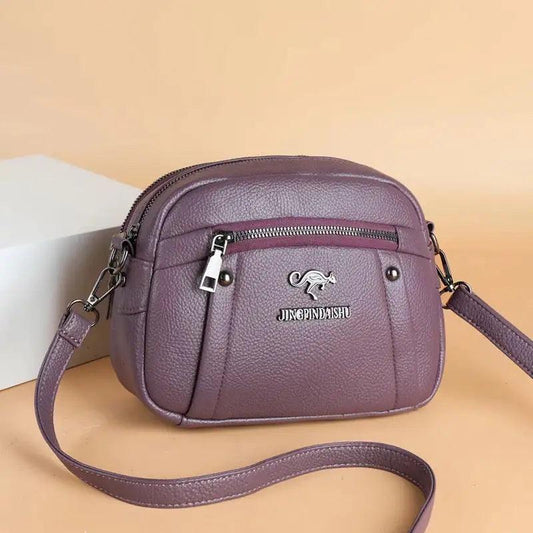 Chic Leather Circle Purse - MANDOTOS