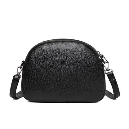 Chic Leather Circle Purse - MANDOTOS
