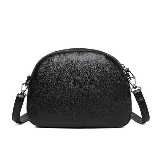 Chic Leather Circle Purse - MANDOTOS