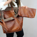 Chic Leather Tote Handbags - MANDOTOS