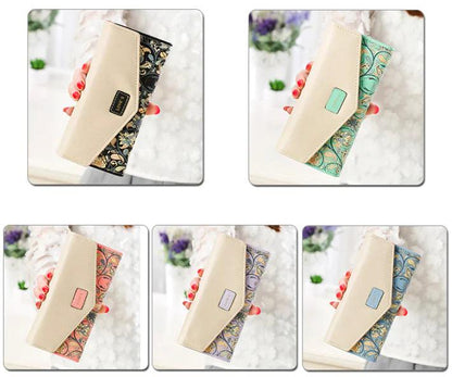 Chic Women's Leather Clutch Wallet & Card Holder - MANDOTOS