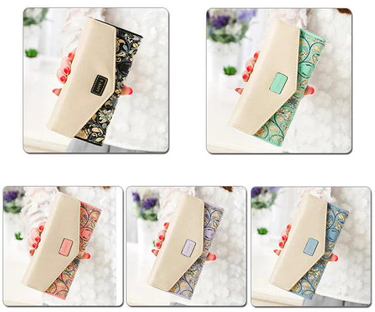 Chic Women's Leather Clutch Wallet & Card Holder - MANDOTOS