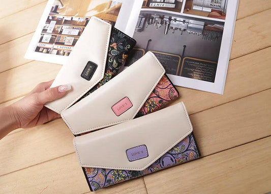 Chic Women's Leather Clutch Wallet & Card Holder - MANDOTOS