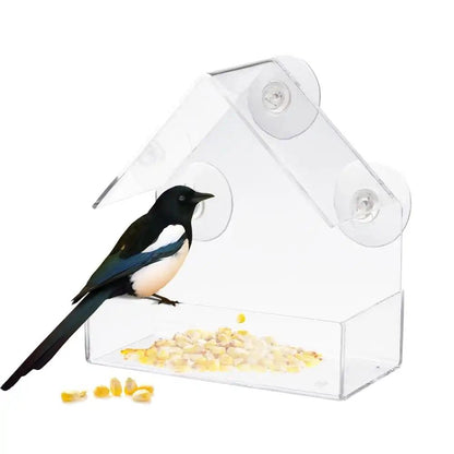 Clear View Suction Bird Feeder - MANDOTOS