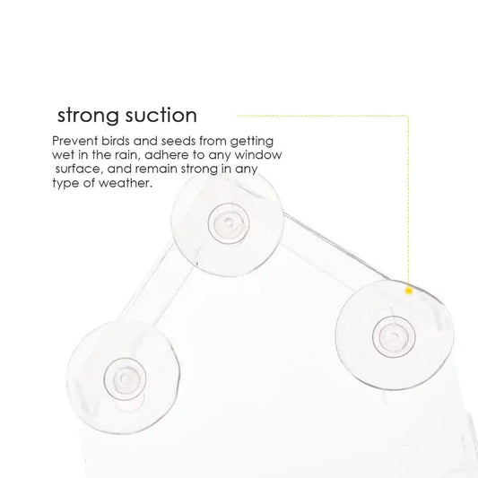 Clear View Suction Bird Feeder - MANDOTOS
