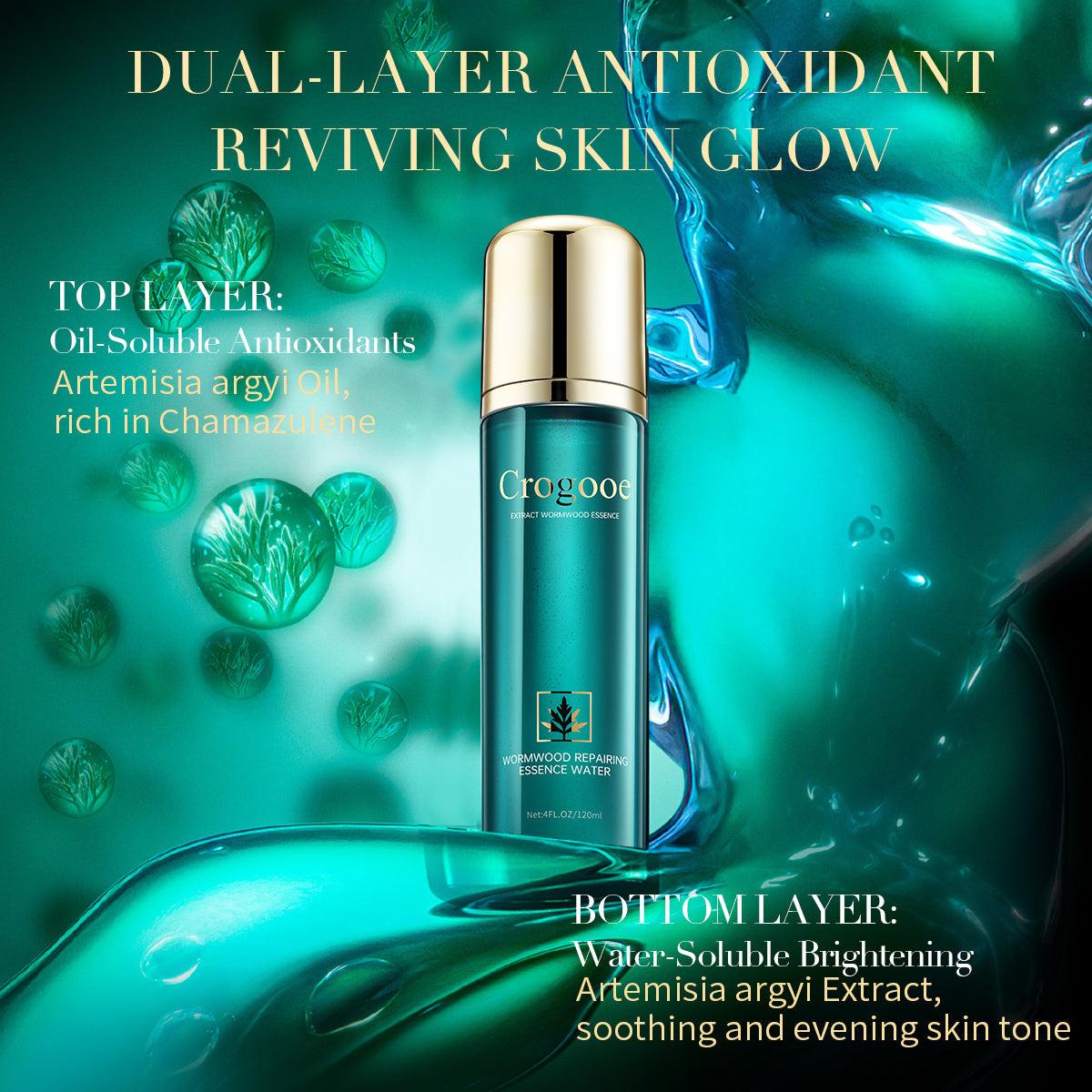 Crogooe Herbal Toner, 99 Wormwood Extract, Antioxidant,Anti-Acne Anti-inflammatory SoothingMoisture Repair Sensitive Skin - MANDOTOS