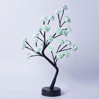 Table Lamp Flower Tree Rose Lamps Fairy Desk Night Lights USB Operated Gifts For Wedding Valentine Christmas Decoration - MANDOTOS