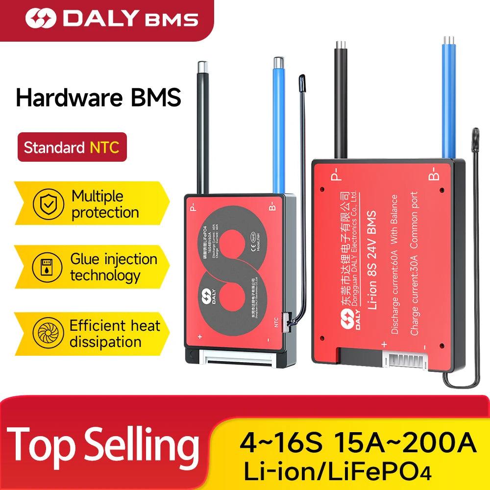 DALY BMS18650 NTC 10S 36V 13S 48V 20A 40A 60A Li-ion Battery with Balance Low High Temperature Cut Off Protection DalyBMS - MANDOTOS