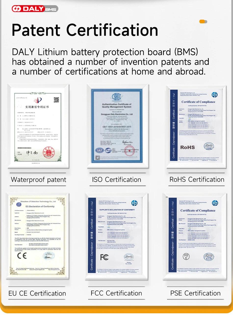 DALYBMS 20A 30A 60A For 4S12V Lifepo4 battery pack Li-ion 7S 24V 10S 36V Protect charge and discharge with passive balancer - MANDOTOS