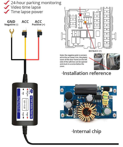 4K Dual Lens Dashboard Cam with Night Vision & GPS - Built-in Wi-Fi & Parking Mode - MANDOTOS