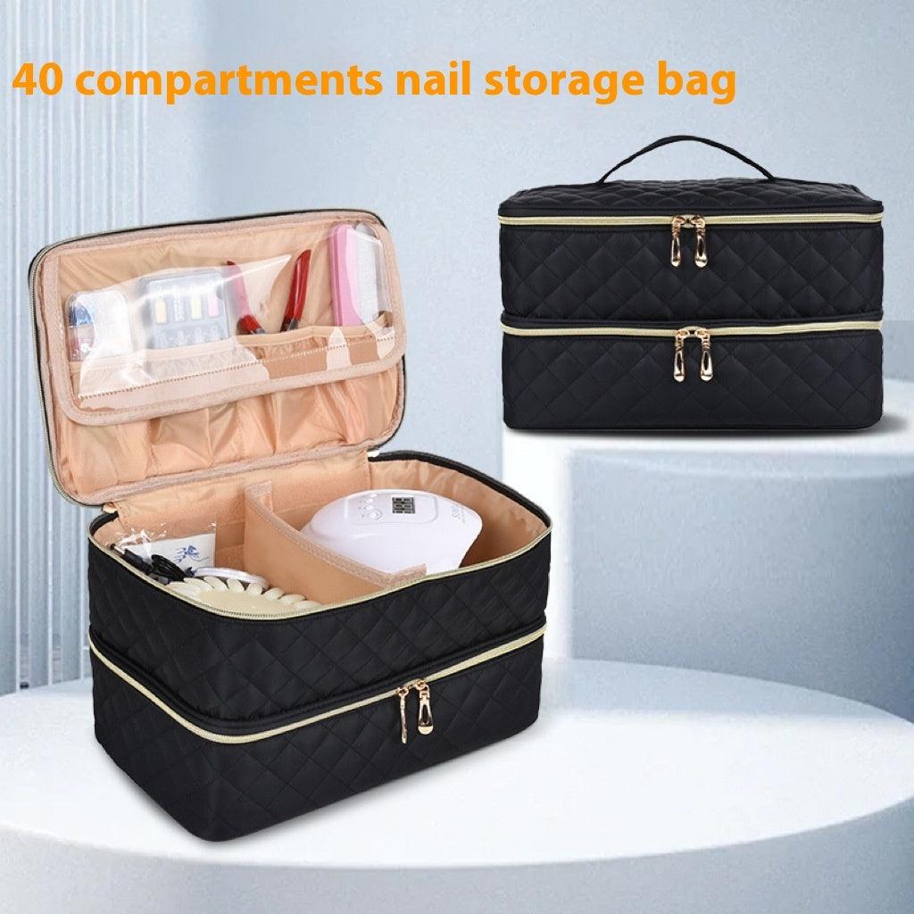 Double-layer Manicure Implement Storage Bag - MANDOTOS