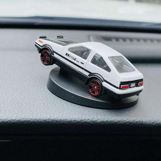 Drift Rotating Auto Turning Gyroscope Alloy AE86 Car Model Interior Center Console Decorative Ornaments Christmas Holiday Gifts - MANDOTOS