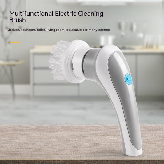 Electric Cleaning Brush 4 In 1 Spinning Scrubber Handheld Electric Cordless Cleaning Brush Portable - MANDOTOS