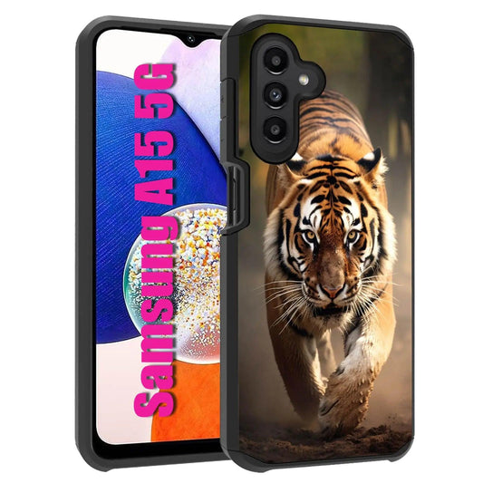 TigerPrint DualGuard Case for Galaxy A15 5G - MANDOTOS
