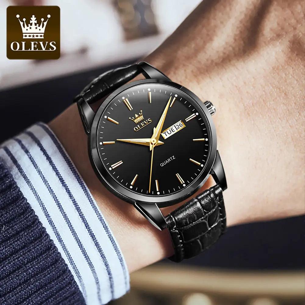 Elegant Leather Timepiece - MANDOTOS