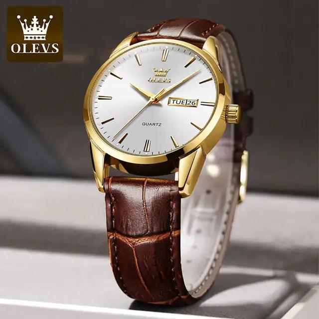 Elegant Leather Timepiece - MANDOTOS