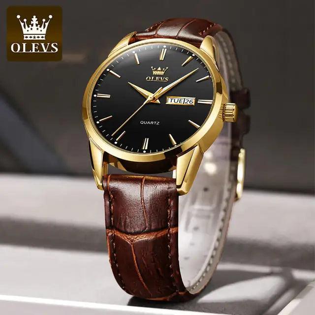 Elegant Leather Timepiece - MANDOTOS