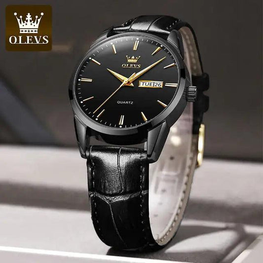 Elegant Leather Timepiece - MANDOTOS