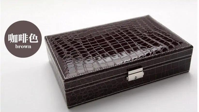 Elegant Leather Vanity Case - MANDOTOS