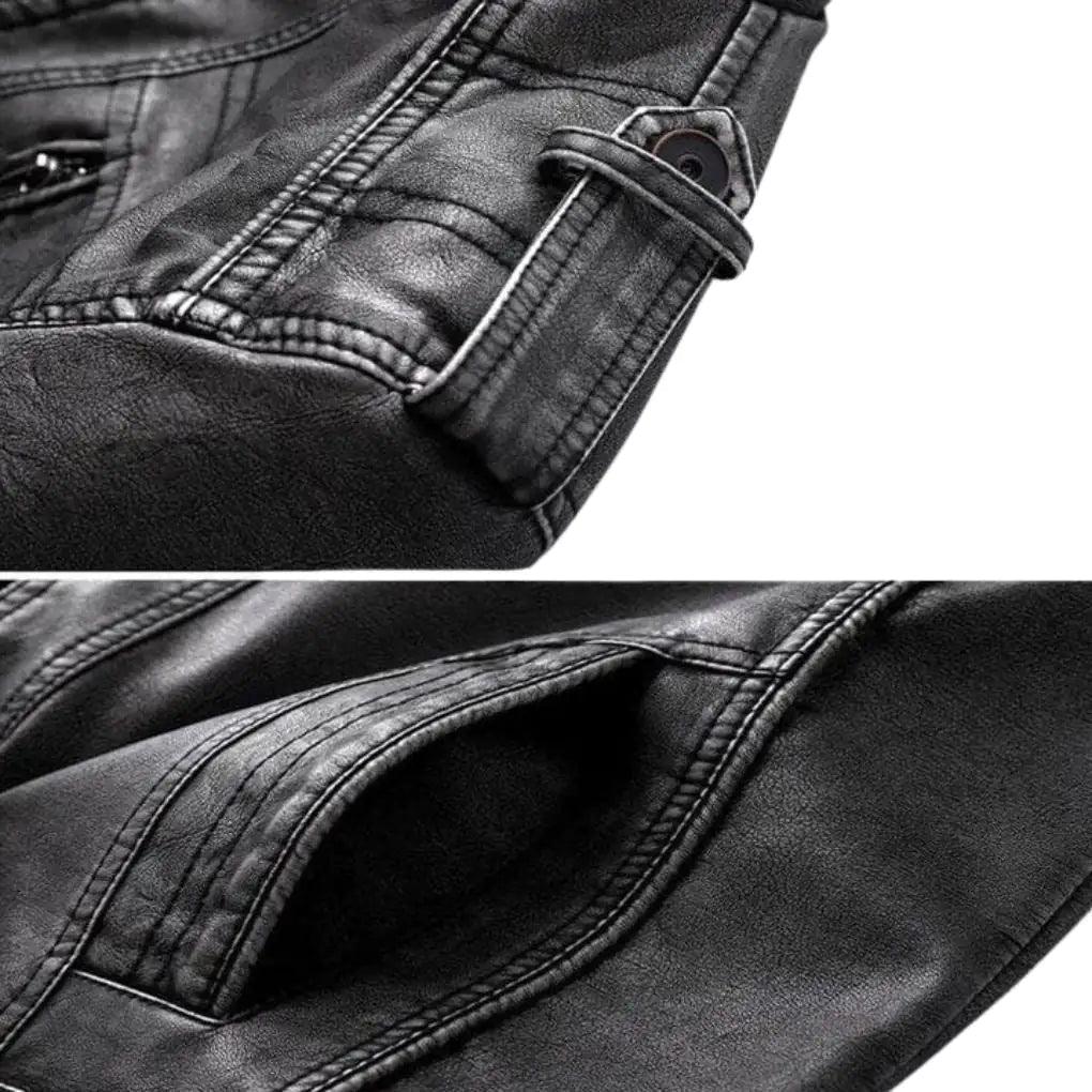 Elegant Premium Leather Jacket - MANDOTOS