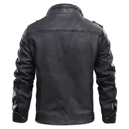 Elegant Premium Leather Jacket - MANDOTOS