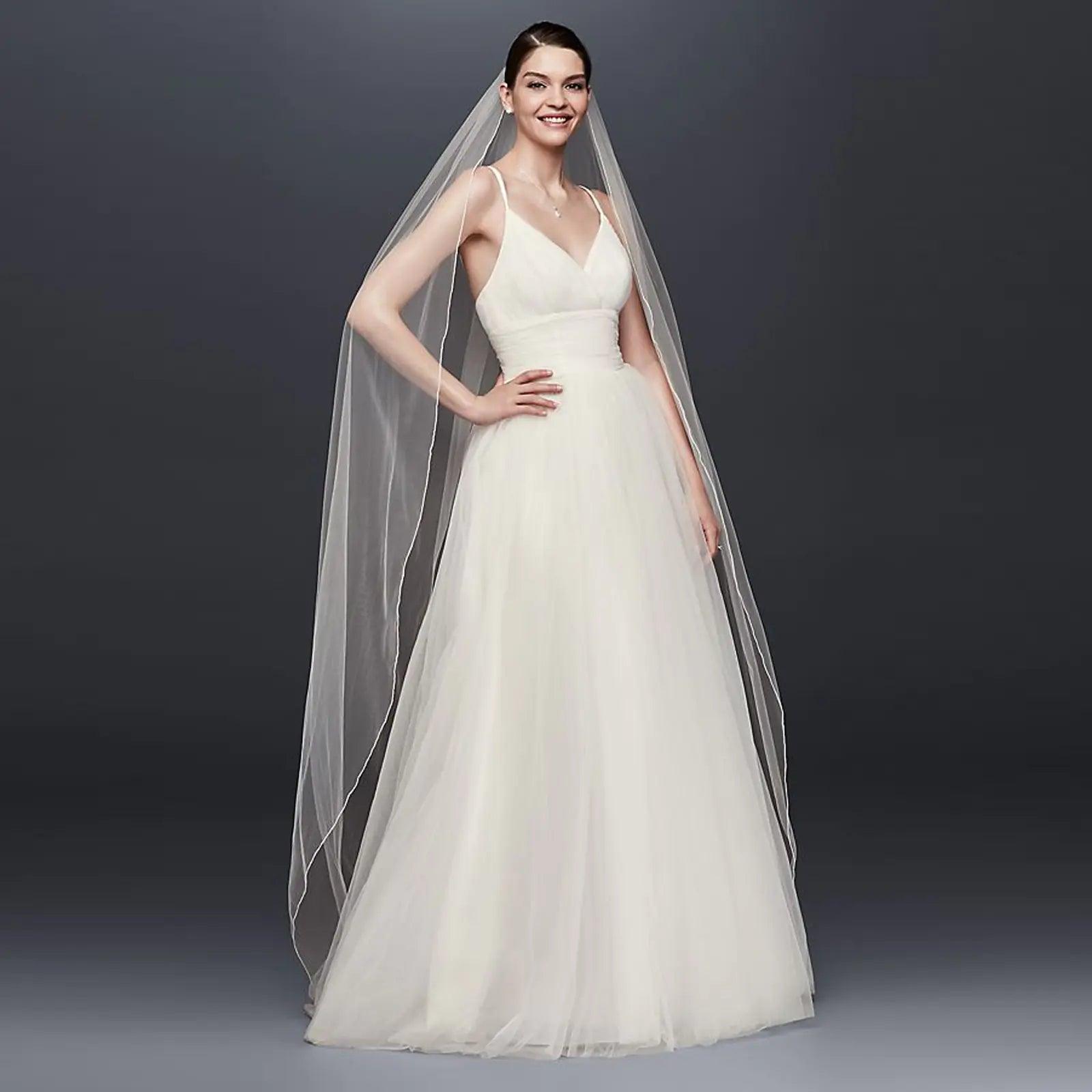 ElegantBride V14 Long Flowing Veil - MANDOTOS