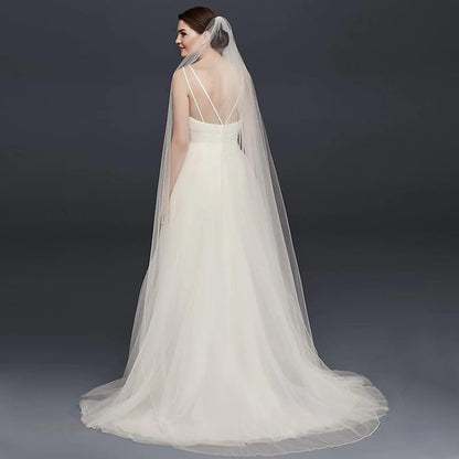ElegantBride V14 Long Flowing Veil - MANDOTOS