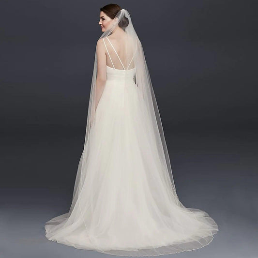 ElegantBride V14 Long Flowing Veil - MANDOTOS