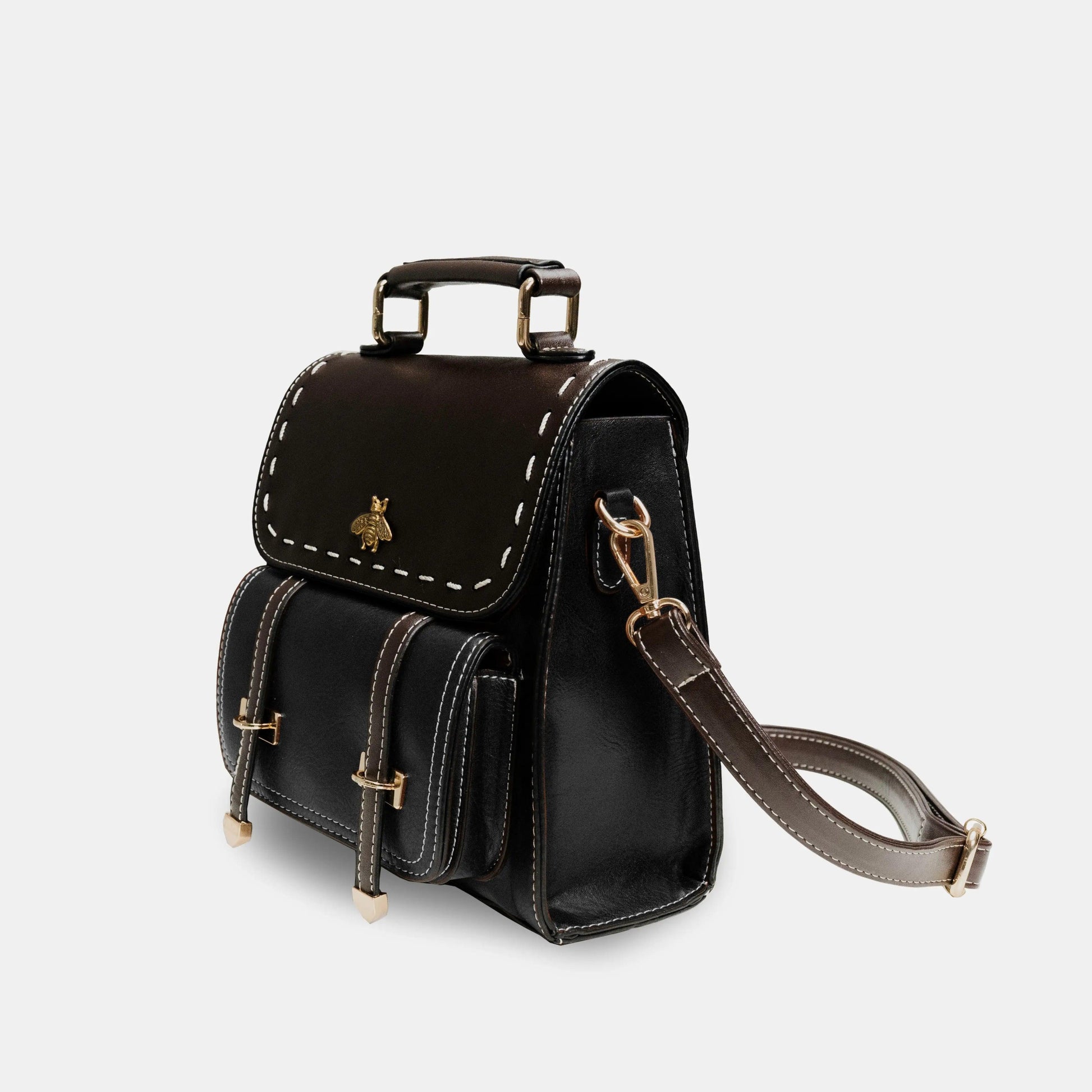 Executive Bee Business Leather Backpack - MANDOTOS
