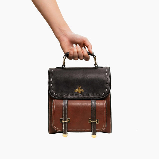 Executive Bee Business Leather Backpack - MANDOTOS