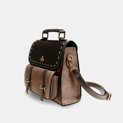 Executive Bee Business Leather Backpack - MANDOTOS