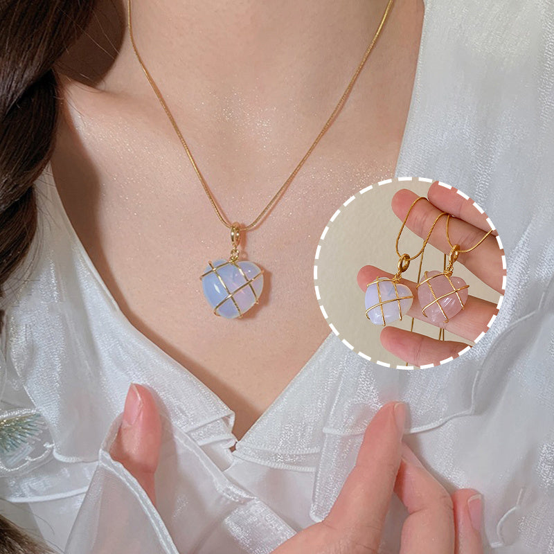 Fashion Moonstone Necklace For Cartoon Princess Love Girl Necklace Novelty Jewelry - MANDOTOS