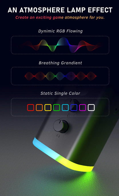 Dynamic USB/XLR Microphone with Touch Mute Button and Headphone Jack for PC and Gaming - MANDOTOS