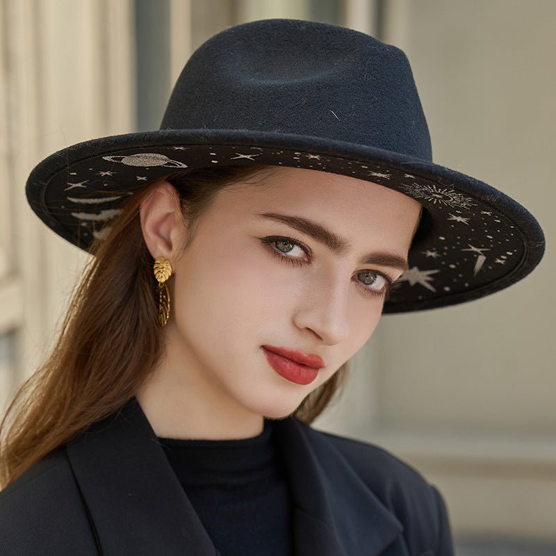 Vintage top hat by FitiqueFit, women's fashion hat featuring classic INS style, stylish hat for elegant or casual wear.