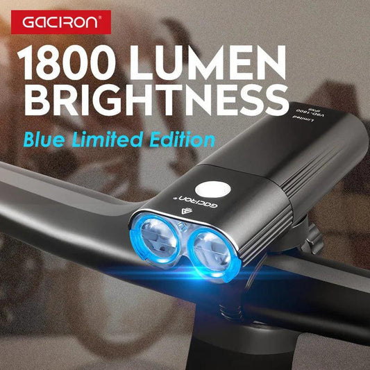 GACIRON 400-1800 Lumens Bicycle Front Light USB Rechargeable Cycling Headlight Flashlight MTB Road Bike Waterproof LED Head Lamp - MANDOTOS