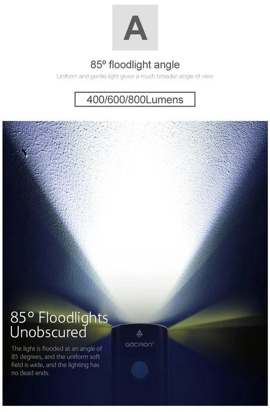 GACIRON 400-1800 Lumens Bicycle Front Light USB Rechargeable Cycling Headlight Flashlight MTB Road Bike Waterproof LED Head Lamp - MANDOTOS