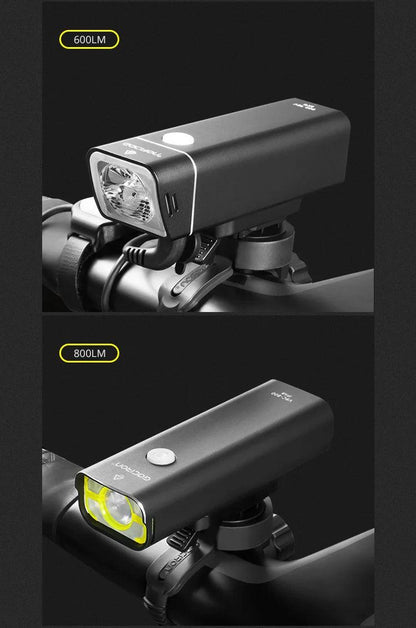 GACIRON 400-1800 Lumens Bicycle Front Light USB Rechargeable Cycling Headlight Flashlight MTB Road Bike Waterproof LED Head Lamp - MANDOTOS