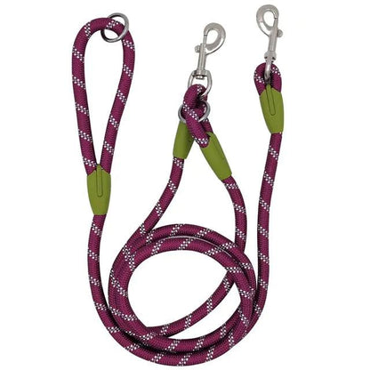 GlowGuide Reflective Nylon Dog Leash - MANDOTOS