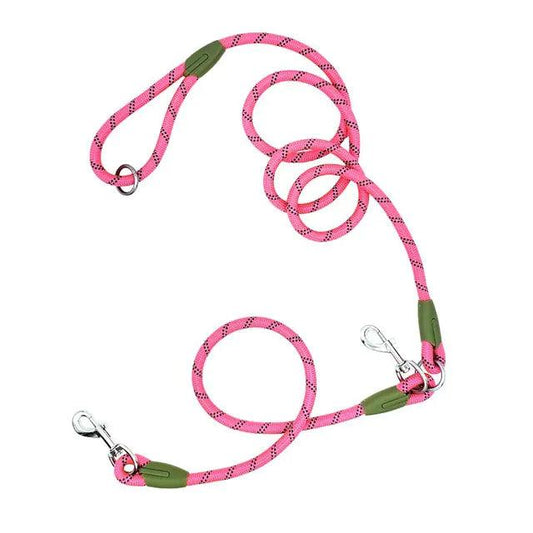 GlowGuide Reflective Nylon Dog Leash - MANDOTOS