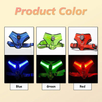 Glowing Pup Safety Harness - MANDOTOS