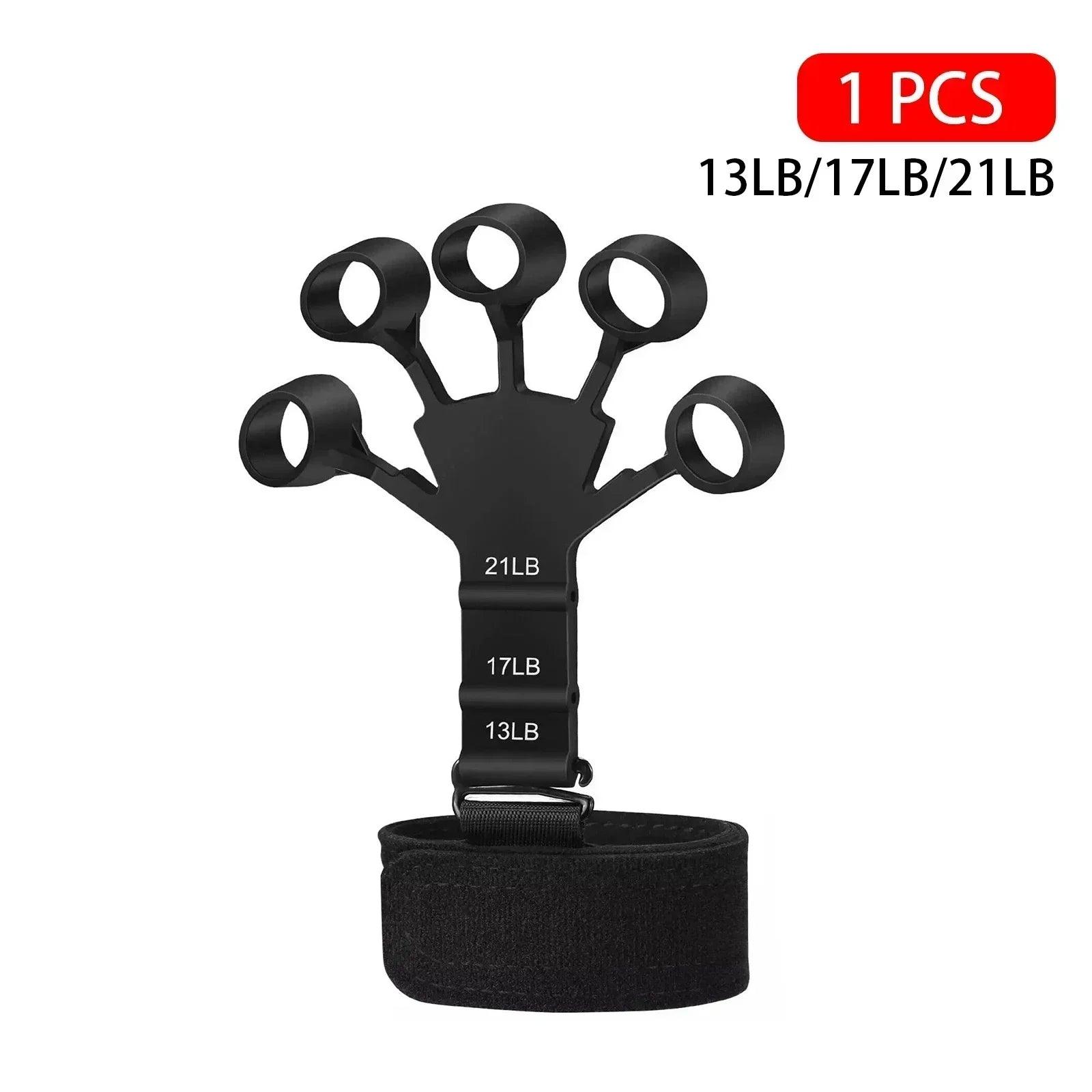 Hand Grip Strengthener Physical Tools Guitar Finger Trainer Training and Exercise Gym 6th Level Resistance Gripster Expander - MANDOTOS