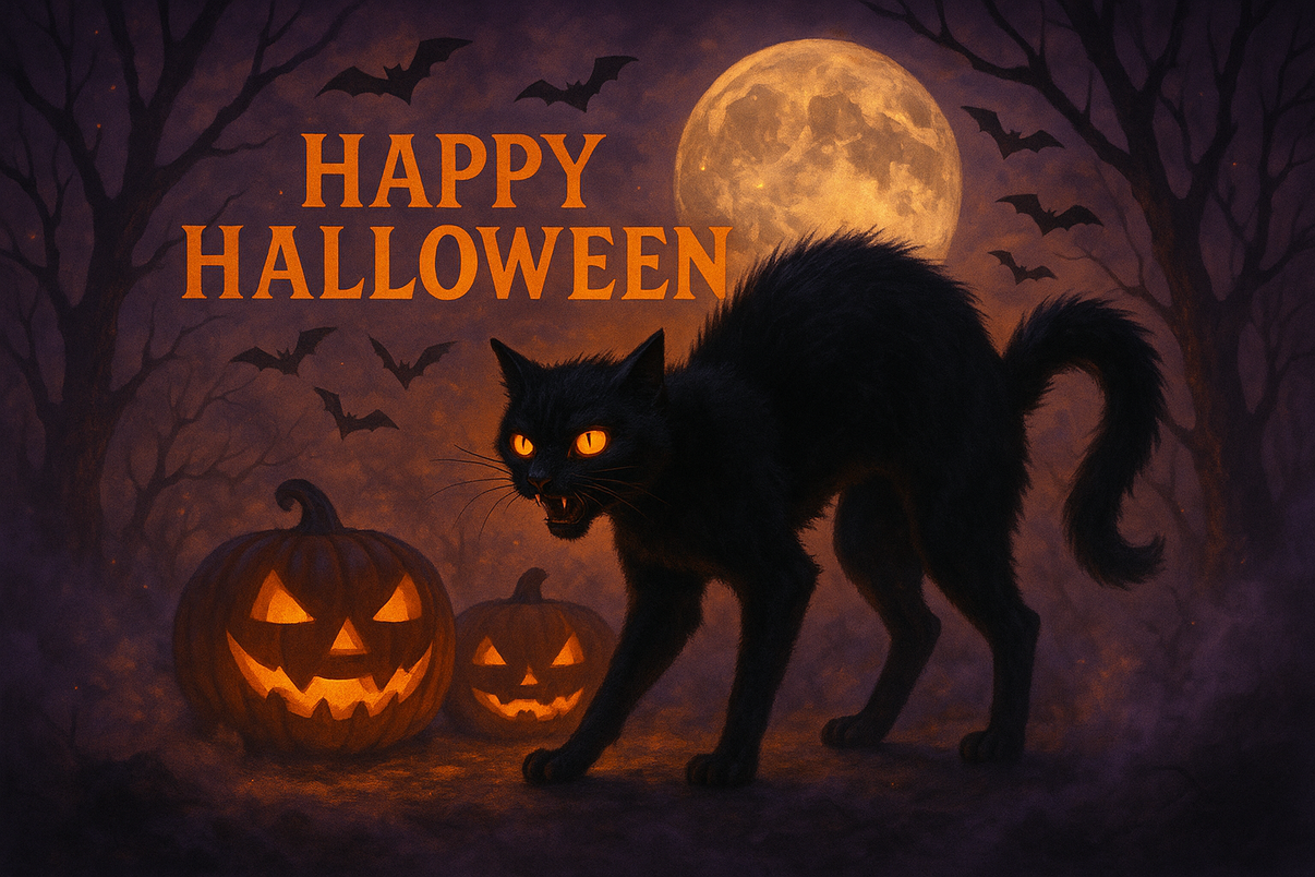 Happy Halloween Scary Cat