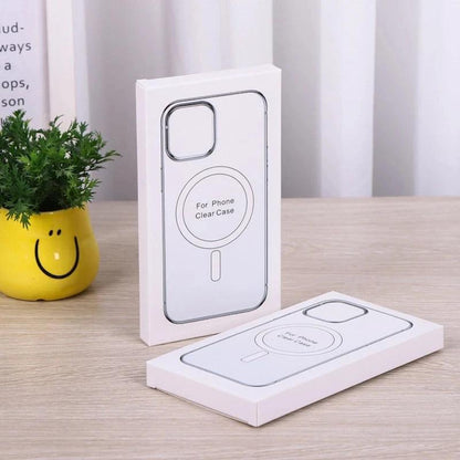 Hard Crystal Original Magnectic Case For iPhone 13 12 11 14 15 16Pro Max XSMAX XR SE 7 8Plus For Magsafe Wireless Charging Cover - MANDOTOS