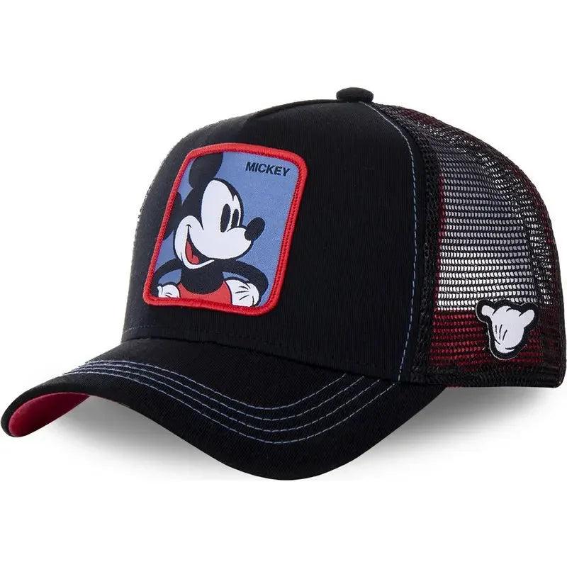 Hot Sale Unisex Anime Cartoon Cap High Quality Embroidered Patch Draw Baseball Cap Male Female Trucker Hat Mesh Hats Sun Hat - MANDOTOS