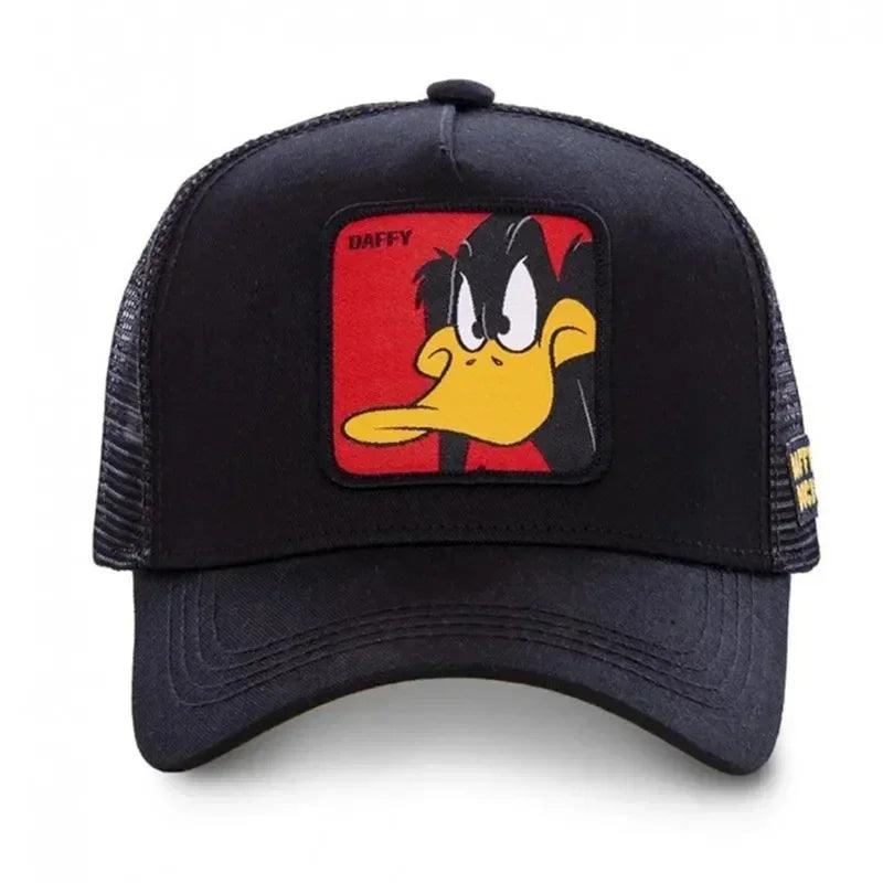 Hot Sale Unisex Anime Cartoon Cap High Quality Embroidered Patch Draw Baseball Cap Male Female Trucker Hat Mesh Hats Sun Hat - MANDOTOS
