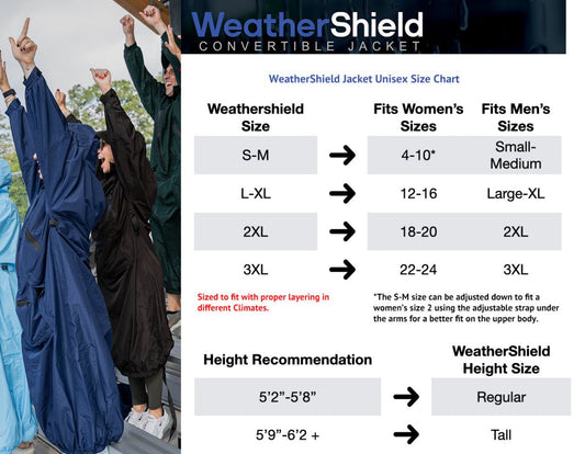 IWOM WeatherShield Convertible Jacket shown in black, featuring a zip-off hood and adjustable cuffs for versatile outdoor wear.